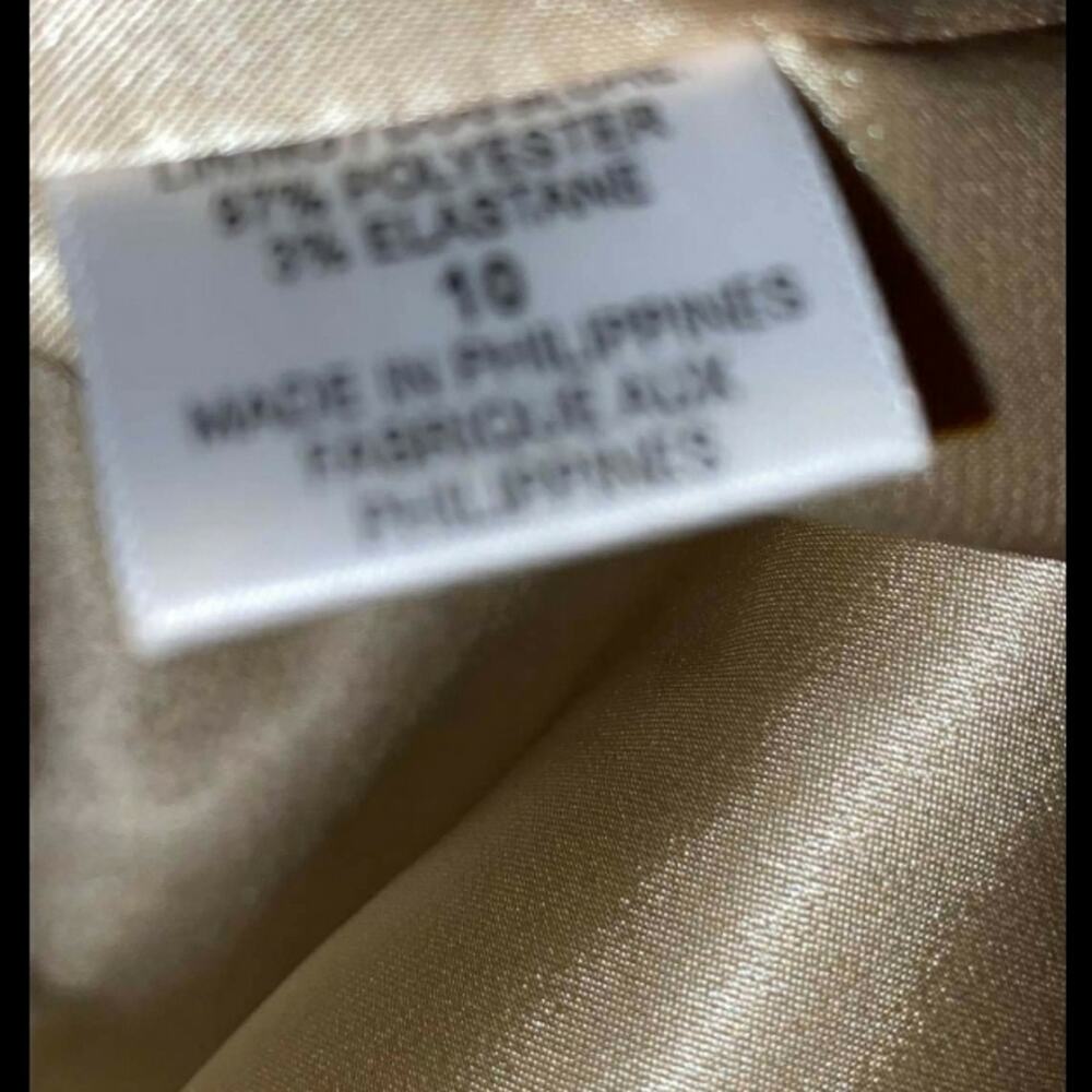 T Tahari Golden Printed Cocktail Dress - Picture 15 of 16